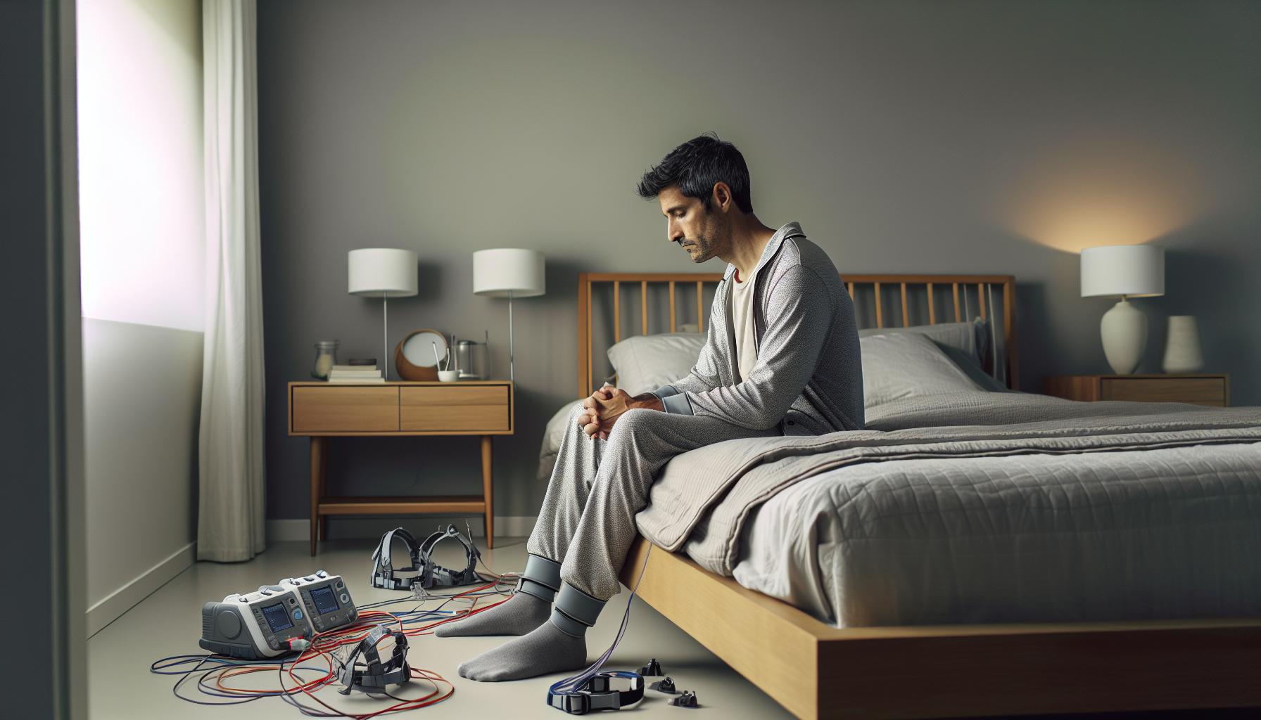 Adjusting to Sleep Study Equipment