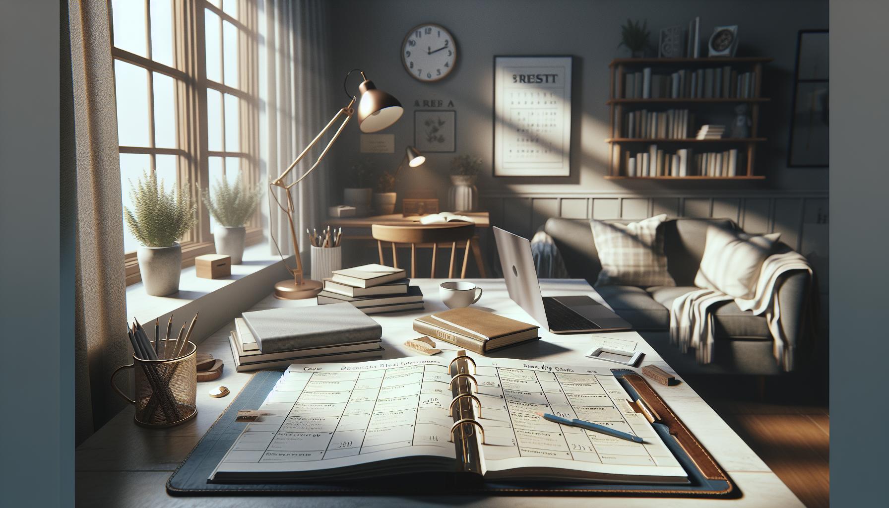 Creating a Study Schedule That Prioritizes Rest