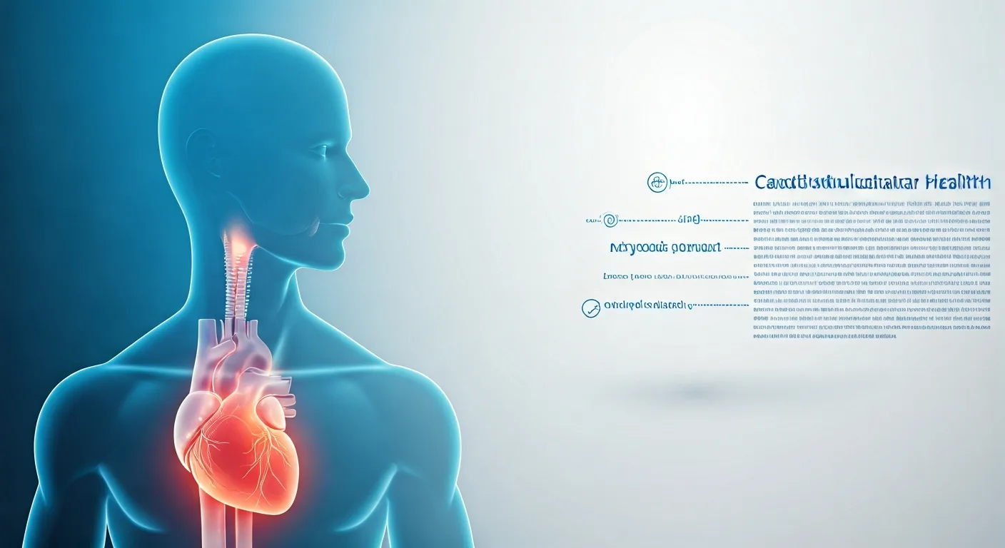 Infographic showing the health risks of undiagnosed sleep apnea on the cardiovascular system